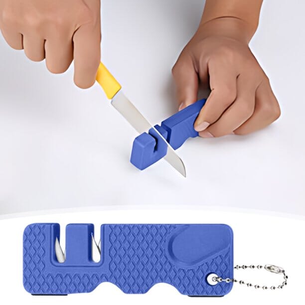 Aiguiseur de Couteaux - MiniOutdoorsKnifeSharpener™ - Bleu - toutcamping