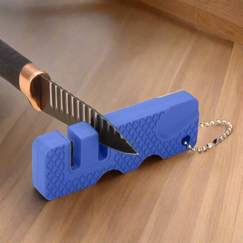 Aiguiseur de Couteaux - MiniOutdoorsKnifeSharpener™ - Bleu - toutcamping