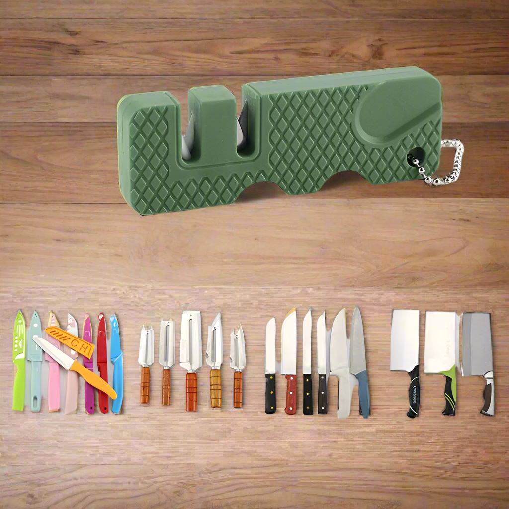 Aiguiseur de Couteaux - MiniOutdoorsKnifeSharpener™ - Vert - toutcamping
