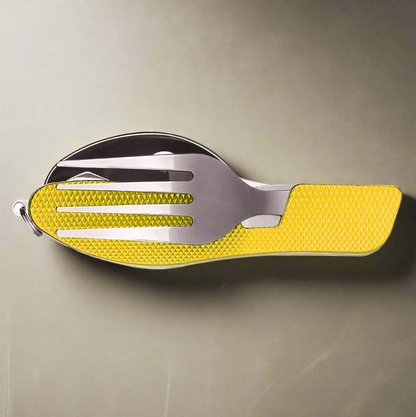 Couteau Suisse - FoldableTablewareSet™ - Jaune - toutcamping