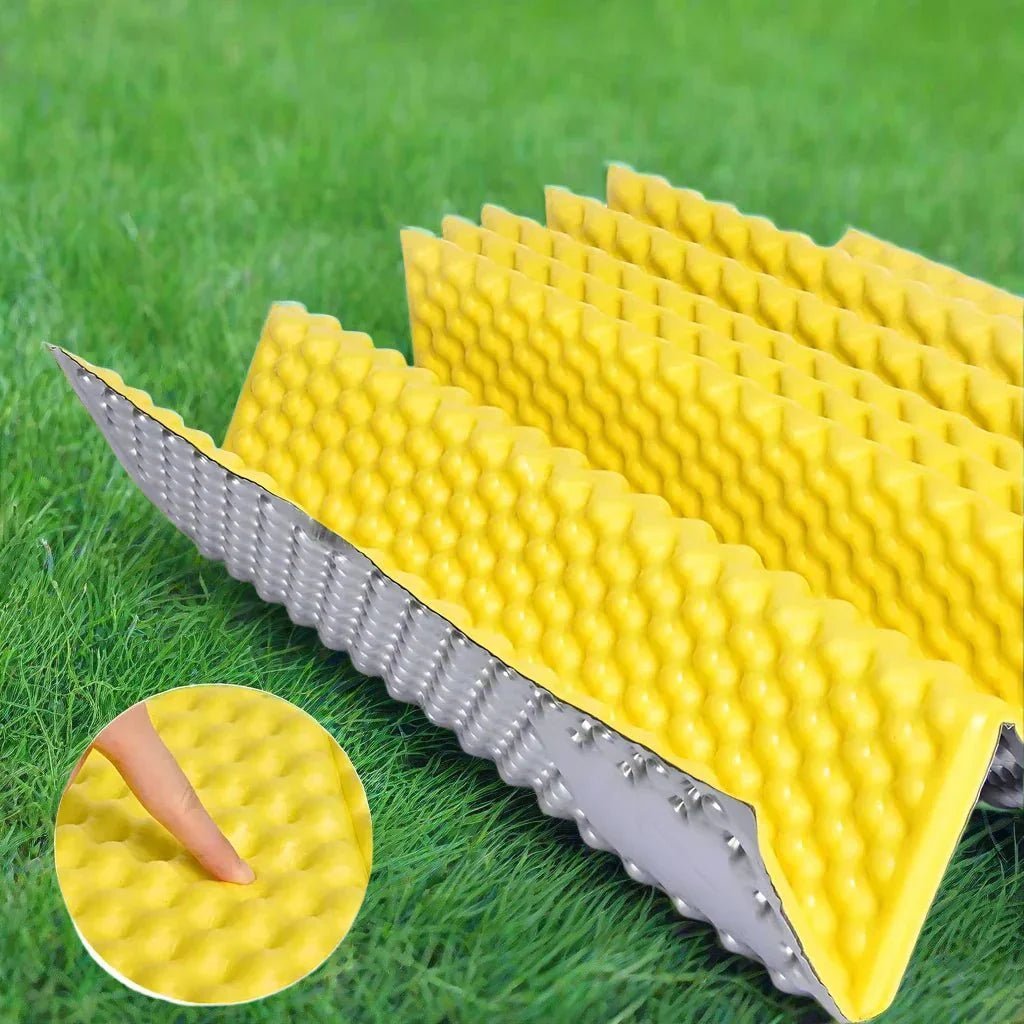Matelas Camping - PortableCampingMat™ - Jaune - toutcamping