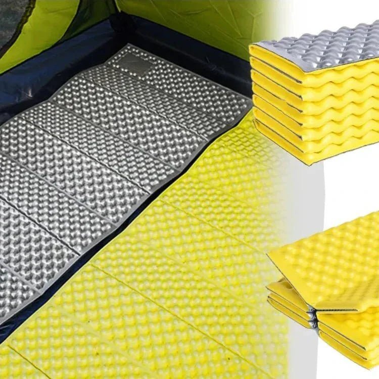 Matelas Camping - PortableCampingMat™ - Jaune - toutcamping