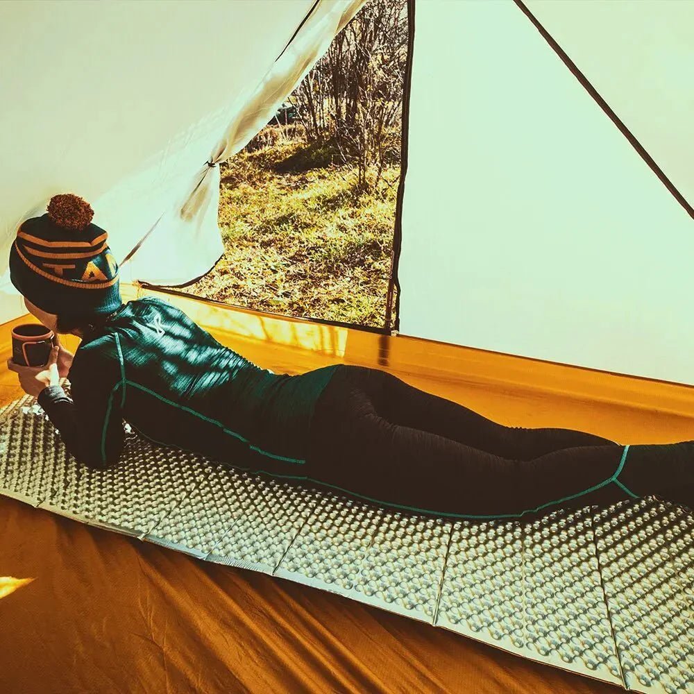 Matelas Camping - PortableCampingMat™ - Jaune - toutcamping