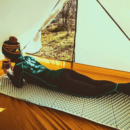 Matelas Camping - PortableCampingMat™ - Jaune - toutcamping