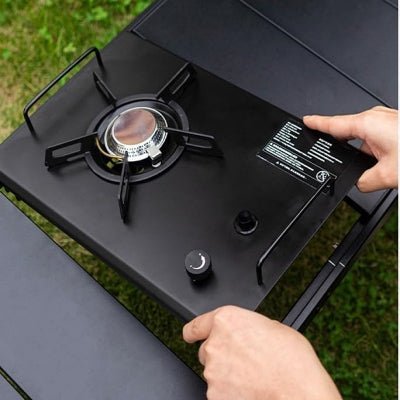 Réchaud à gaz camping - CampGasStove™ - Noir - toutcamping