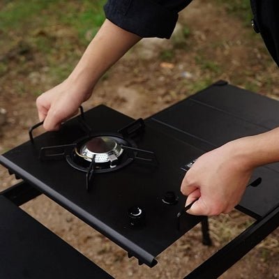 Réchaud à gaz camping - CampGasStove™ - Noir - toutcamping