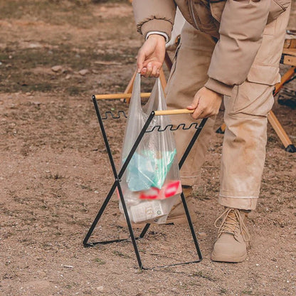 Support pour Sac Poubelle - PortableGarbageBag™ - Noir - toutcamping