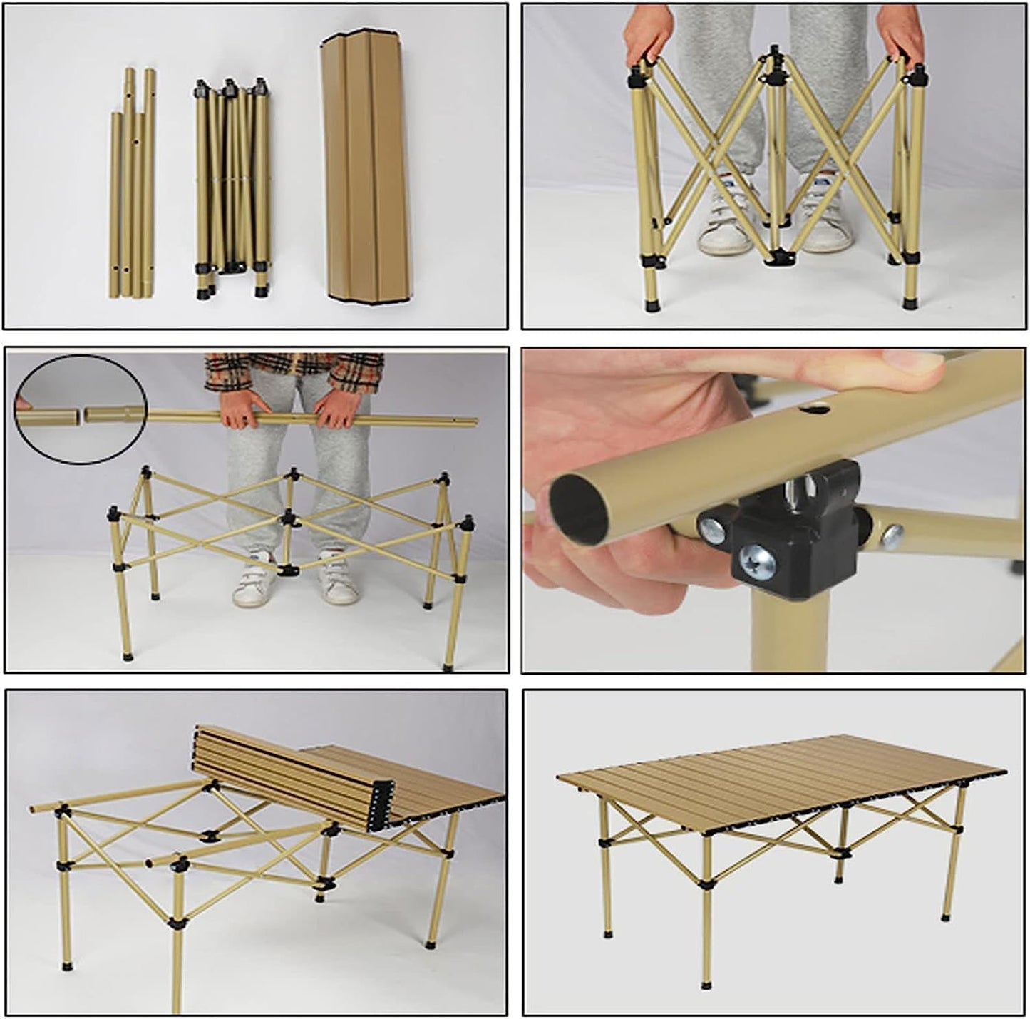 Table Pliante Camping - CampFlex™ - Beige - toutcamping